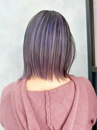 ミディアム カラー 似合わせ小顔ショート /akane🐰♥️のヘアスタイル