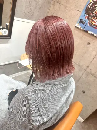 カラー ハイトーン✨酸性スト レート✨高田めぐみのヘアスタイル