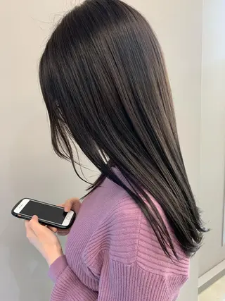 ロング カラー theF___ yukoのヘアスタイル