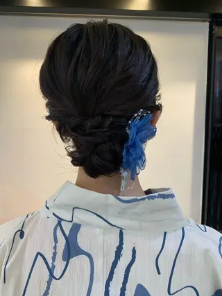 ミディアム ヘアアレンジ 石垣廣乃 /Hironoのヘアスタイル