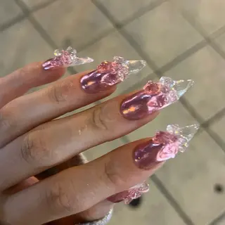 ネイル ワンホン/キラキラ ネイル💎yukaのネイルデザイン