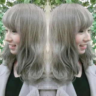 ミディアム カラー 植田 /エクステ /ブリーチ/髪質改善のヘアスタイル