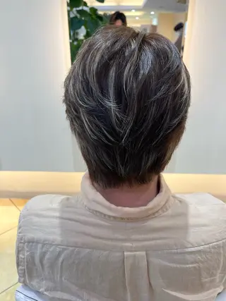 ショート カラー メンズ メンズパーマ特化 外山 健太のヘアスタイル