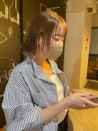 ショート カラー メンズヘア/レイヤー /ボブ山内春輝のヘアスタイル