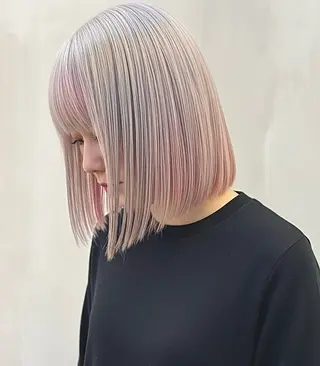 カラー hinata/ ハイトーンカラー🪽のヘアスタイル
