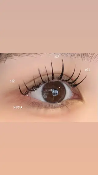 マツエク・マツパ seran EYELAのマツエク・マツパデザイン