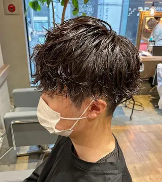 ショート パーマ メンズ メンズ特化美容師 熊田 鼓汰郎のヘアスタイル