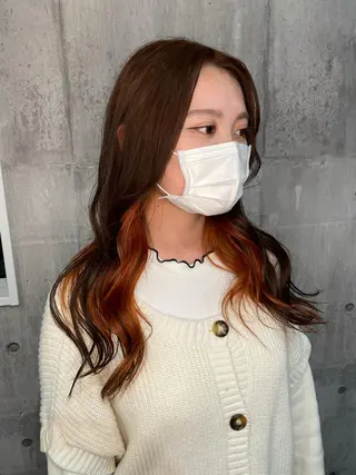 ロング カラー レイヤーカット匠 イソザキノリユキのヘアスタイル