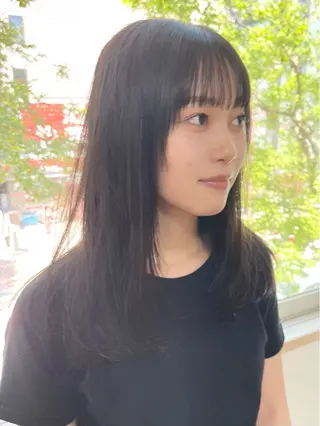 セミロング 園田 渉 ◤SHIKIO◢のヘアスタイル