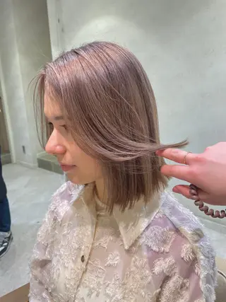 ミディアム カラー カラー/レイヤー/ 髪質改善/PAAQのヘアスタイル