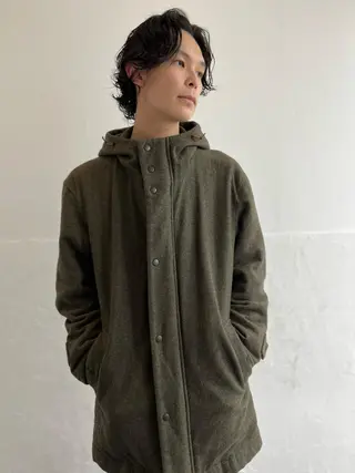 ミディアム パーマ メンズ メンズスタイリスト リュウジのヘアスタイル