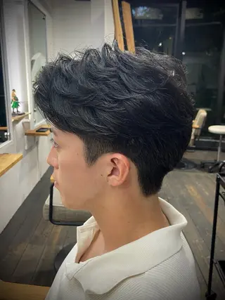 メンズ 柄﨑 比呂のヘアスタイル