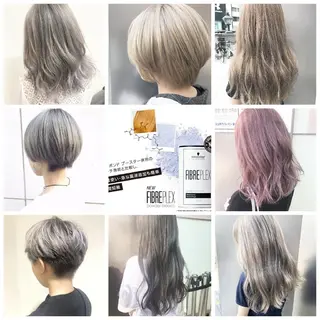 カラー ミディアム 竹内啓太 ボブのヘアスタイル