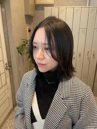 ミディアム 女性スタイリスト専門サロン Zina 天神西通り所属・艶髪韓国ヘア MANAMI🎀のヘアスタイル