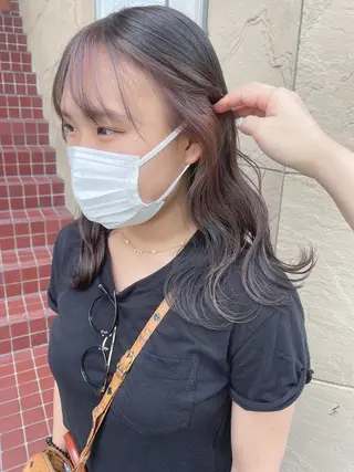 セミロング 天王寺ハイトーン rinkaのヘアスタイル