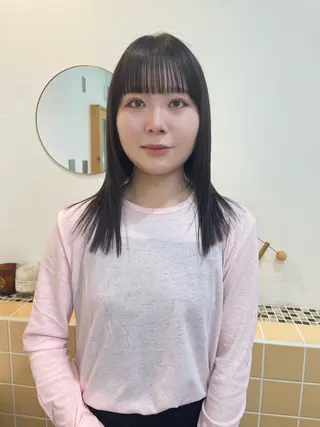 セミロング カラー sakura🌸 レイヤー/韓国ヘアのヘアスタイル