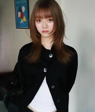 ロング カラー 色落ちまで2度綺麗な ハイトーン⭐️ヨシキのヘアスタイル