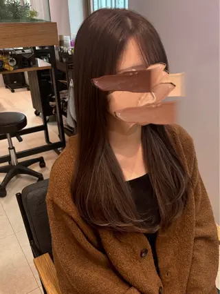 ロング AMELY　寺田 朱里のヘアスタイル