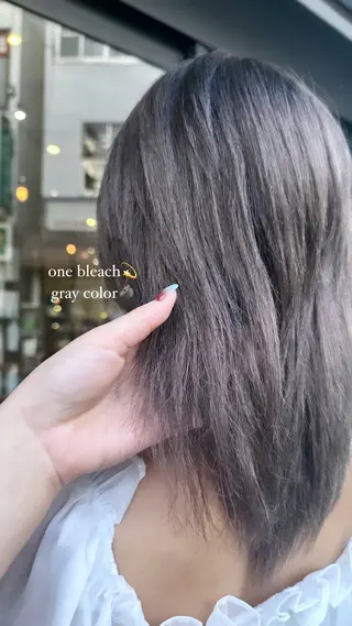 ミディアム カラー メンズ こがねざわみさき 🦭のヘアスタイル