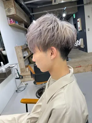 カラー メンズ 森本裕/オーナー/ スパイラルパーマのヘアスタイル