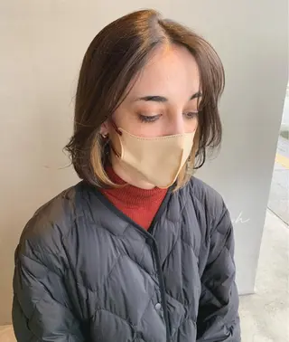 ミディアム カラー ブリーチ/アレンジ 天満/chihiroのヘアスタイル