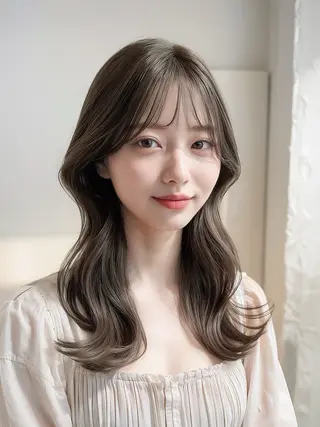 ミディアム 🦋ハイトーン🦋 石山 希理🦋のヘアスタイル