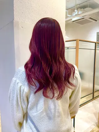 セミロング カラー ふるやま あいか🎀のヘアスタイル