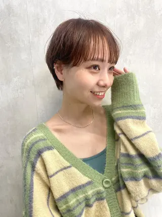 ショート youres hair 髪質改善トリートメント&ヘッドスパ  新宿三丁目店所属・髪質改善/艶髪 韓国レイヤー/えすたのヘアスタイル