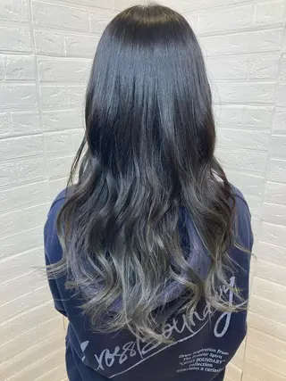 セミロング カラー 黒川 真伍のヘアスタイル