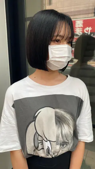 ショート RURI韓国ボブ 🇰🇷タッセルボブのヘアスタイル