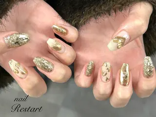 セミロング nail Restart所属・Restart YURIのネイルデザイン