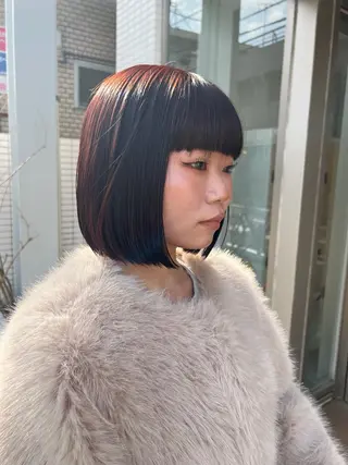 ショート カラー 垢抜けハイトーン×ブ ロウリストAZUKIのヘアスタイル