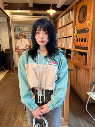 ミディアム 篠江 廉のヘアスタイル