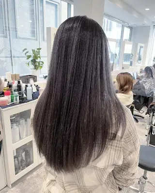 ロング カラー JIL BLAN 京都所属・RU RIのヘアスタイル
