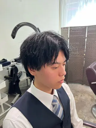 メンズ フェザーパーマ🌙 毛流れ yuzukiのヘアスタイル