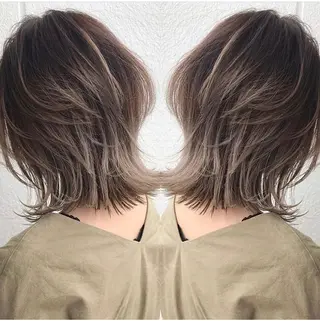 ミディアム 🍀ケアブリーチ カラー🍀坂井のヘアスタイル