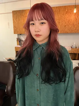 ロング カラー 暖色/パーマ 🌼クニトウメイのヘアスタイル