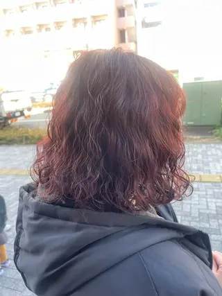 ミディアム カラー 💞暖色カラー 💞risaのヘアスタイル