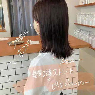 ミディアム カラー お洒落パーマ/ 艶カラー/michiのヘアスタイル