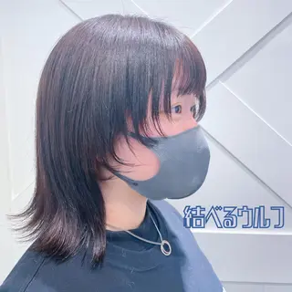 ミディアム カラー 🌺ウルフカット職人 新垣渚🐺のヘアスタイル