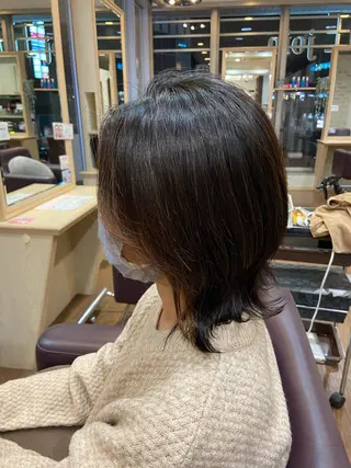 ミディアム VISAGE   join所属・コバヤシ ユウスケのヘアスタイル