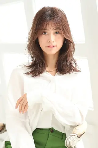 ミディアム カラー 自由が丘×似合わせ ディレクター枦山大将のヘアスタイル