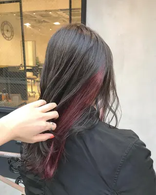 セミロング カラー 暖色カラー🍊 ボブ🌿顔周りcutのヘアスタイル