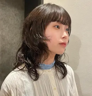 ミディアム パーマ tete nico所属・似合わせ/ヘアカラー nanami🌸のヘアスタイル