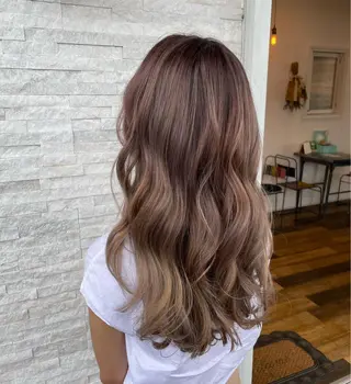 ロング カラー 🌸小掛🌸 豊橋外国人風カラーのヘアスタイル