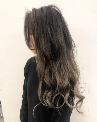 ロング カラー カラーモデル募集 吉原佳穂💗のヘアスタイル