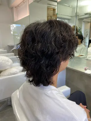 ミディアム パーマ メンズ 💫お呼ばれヘア💫 髪質改善✨トモエ市川のヘアスタイル