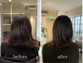 ミディアム カラー 🌷ピンクカラー くどう🌷のヘアスタイル