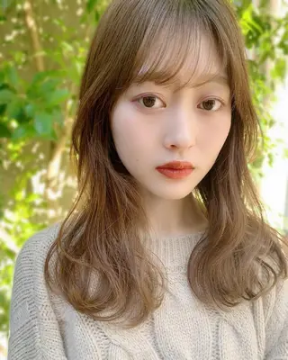 セミロング カラー パーマ coo et fuu所属・根津、表参道2店舗 店長 内見 加瑞磨のヘアスタイル