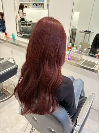 ロング カラー 平野 真央のヘアスタイル